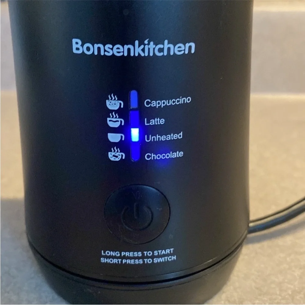 Bonsenkitchen Electric Milk Frother Steamer - Picture 6 of 7